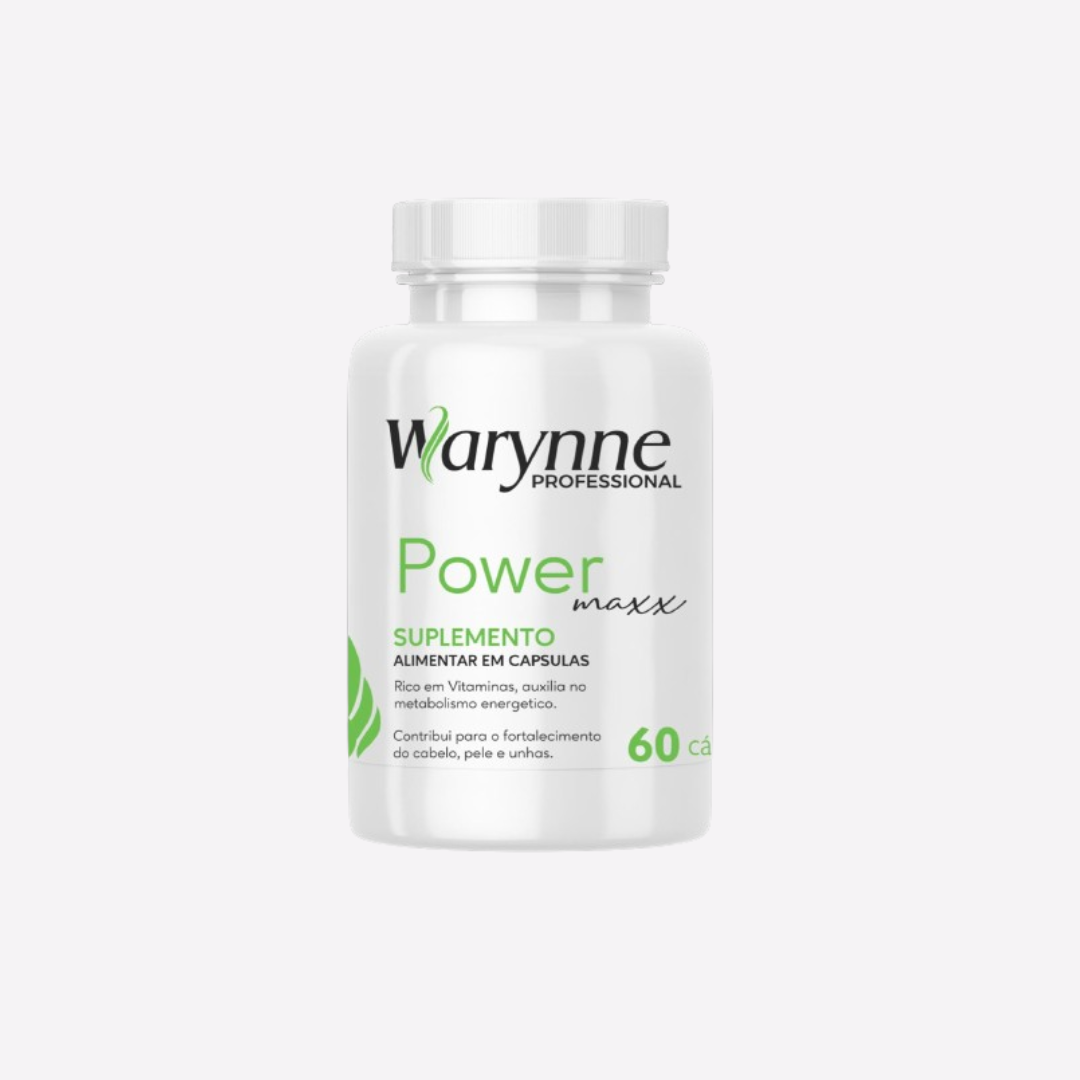 Power Maxx Cápsulas (Suplemento Alimentar) - Crescimento Capilar 60 Cápsulas